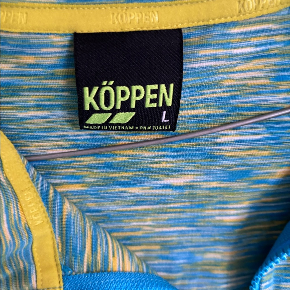 Köppen Blue and Yellow Activewear Top